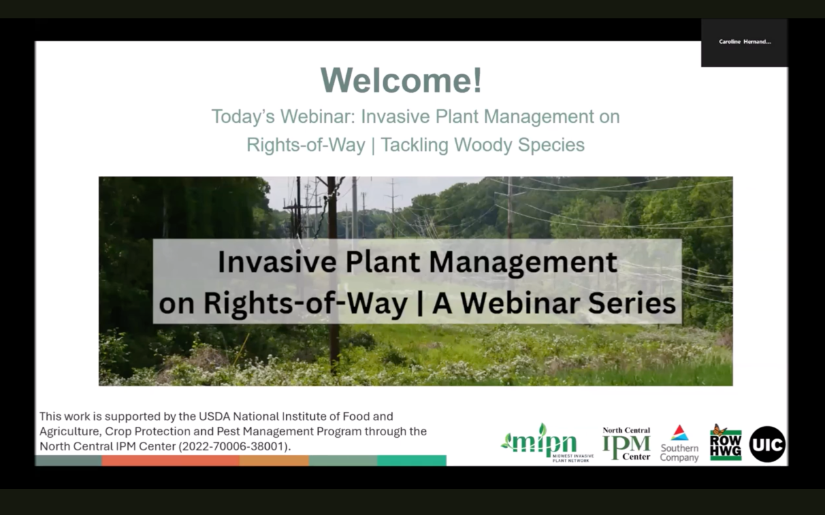 Invasive Plant Management on Rights-of-Way Webinars